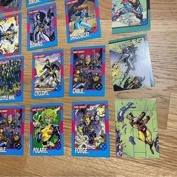 Vintage X-Men Trading Cards Super Heroes Villians Allies Dark Phoenix WHO Mojo - Picture 6 of 6